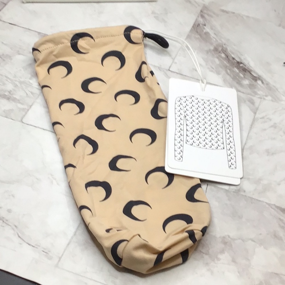 Marine Serre all over moon tan T-shirt pouch
